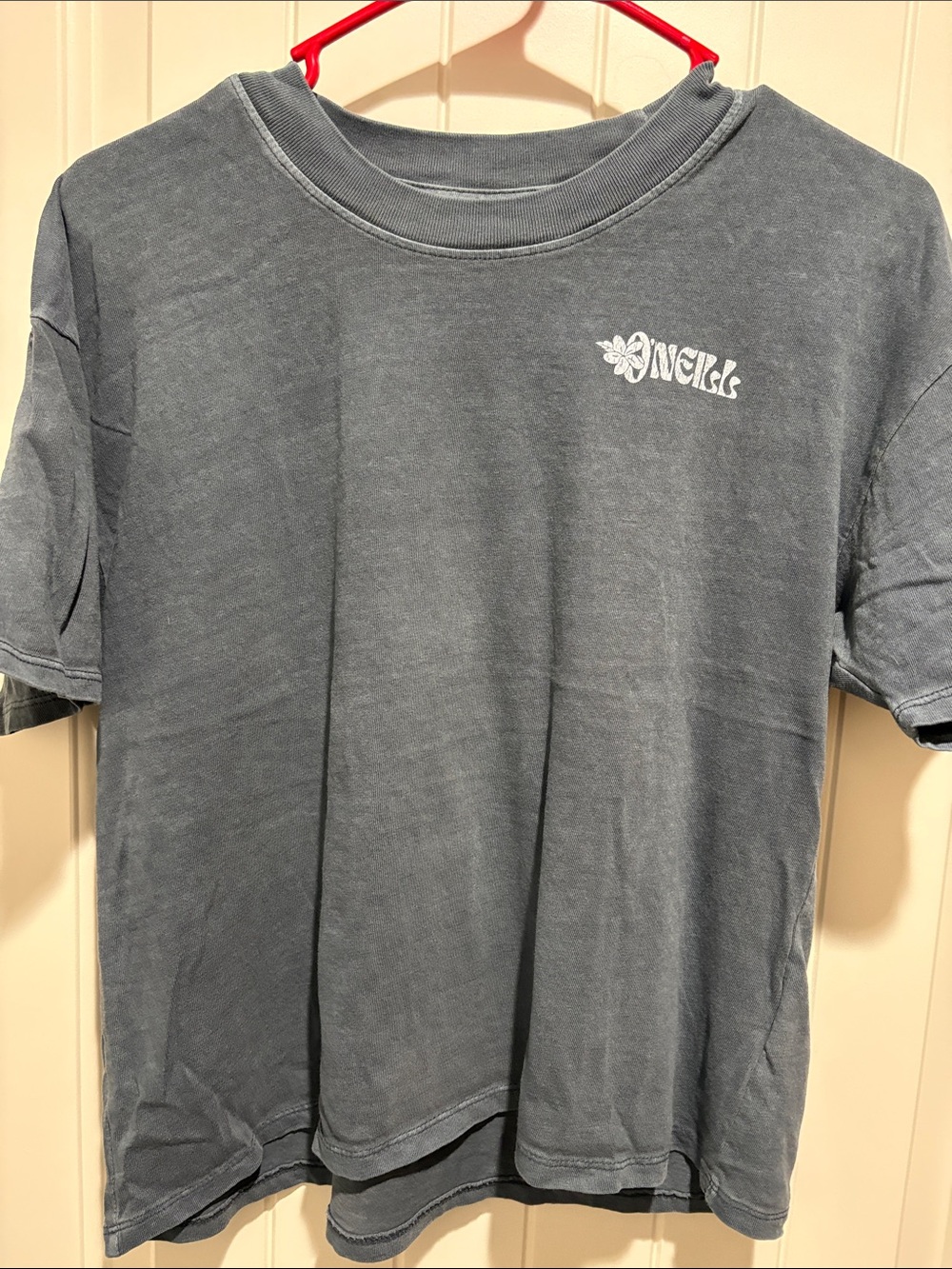 O'Neill Men's Short Sleeve Crew Tee in Washed Blue-Gray